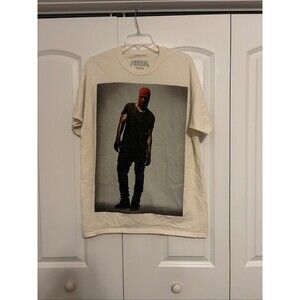 Kanye West Yeezus Tour 2013 Red Ski Mask Official Merch T-Shirt Size Large